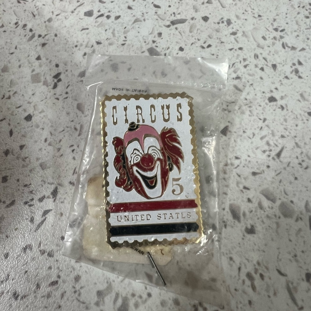 Vintage Circus Clown Pin